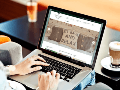 Milburn arms website design