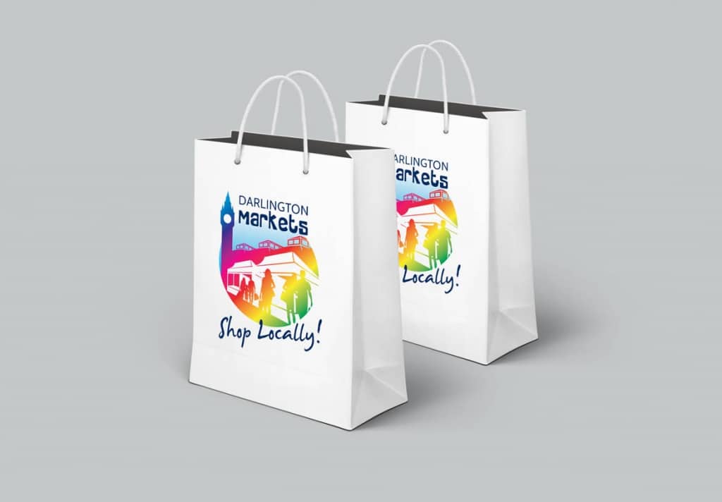 Darlington Markets Bag Design - North East Design Studio, Darlington