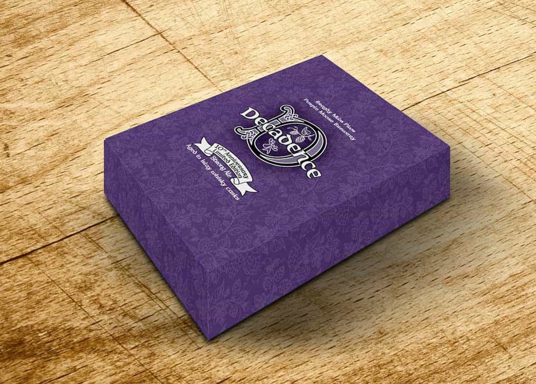 Purple Moose Beer Box Design