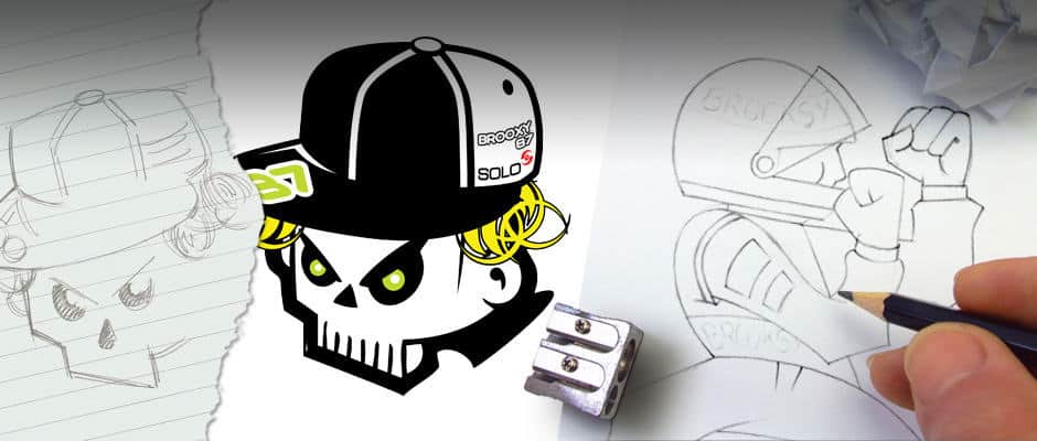brooxy_skull logo design darlington