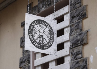 Unseen University Boathouse Brewery Creative Logo Design