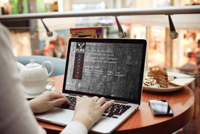 Pure bar and kitchen website design