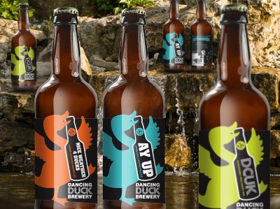 Dancing Duck 500ml Bottles in River