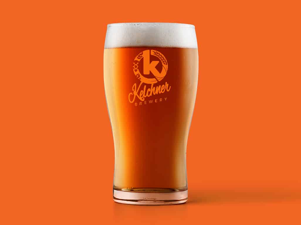 Kelchner Brewery Glass Mockup