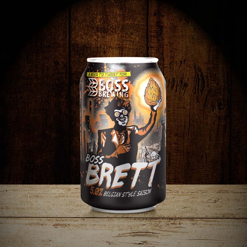 Boss Brewing Brett Can Mockup