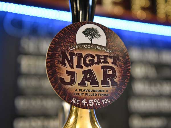 Quantock Brewery Night Jar Pump Clip