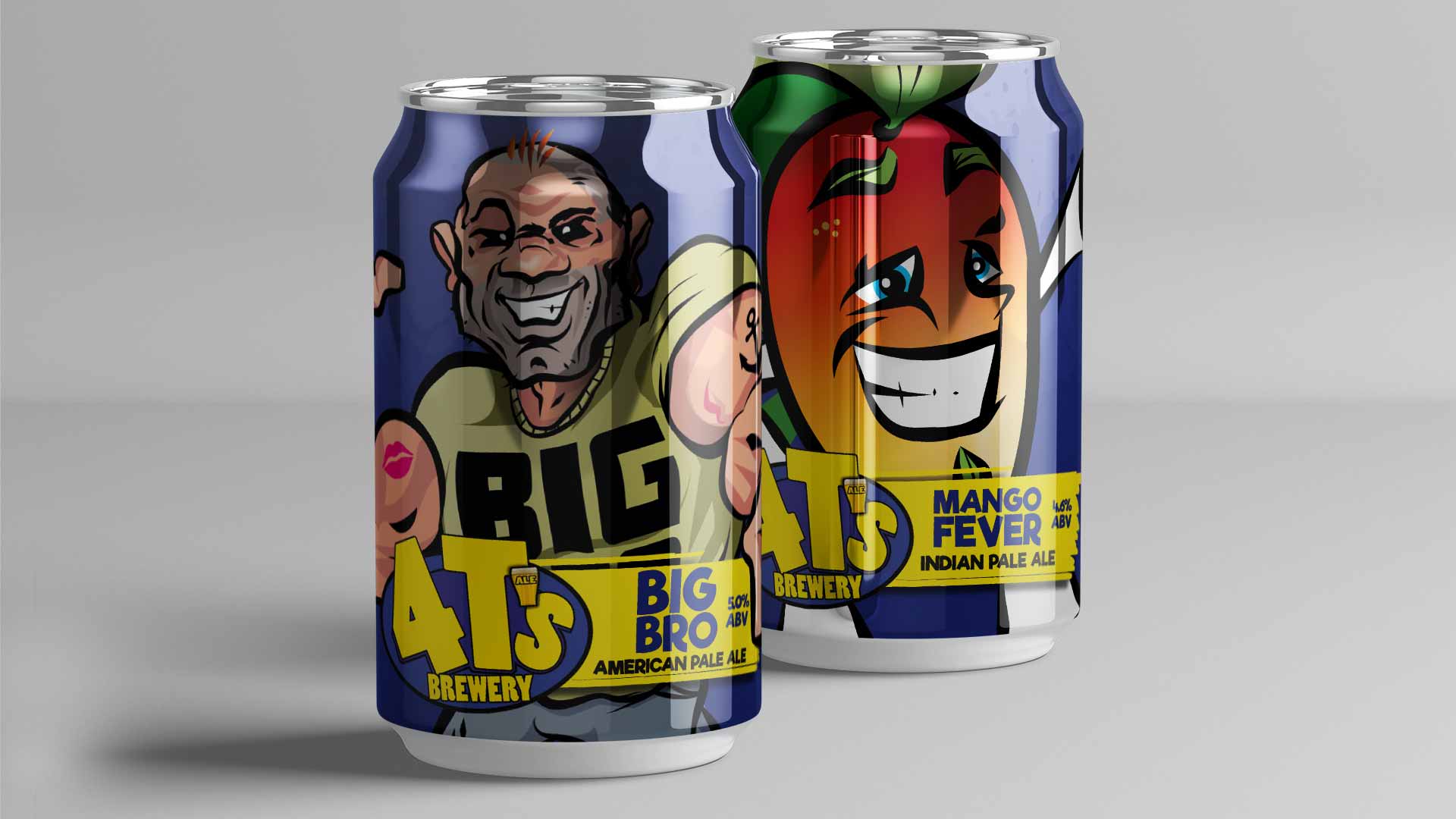 4T's Brewery Brewery Case Study Big Bro and Mango Cans