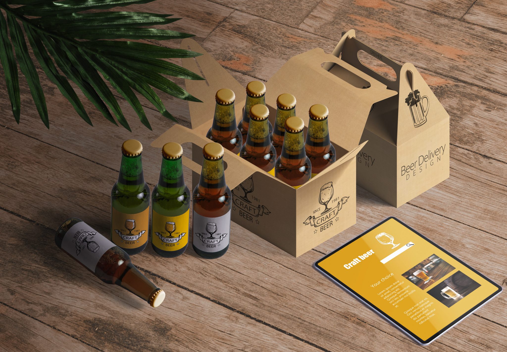 beer bottle box packaging