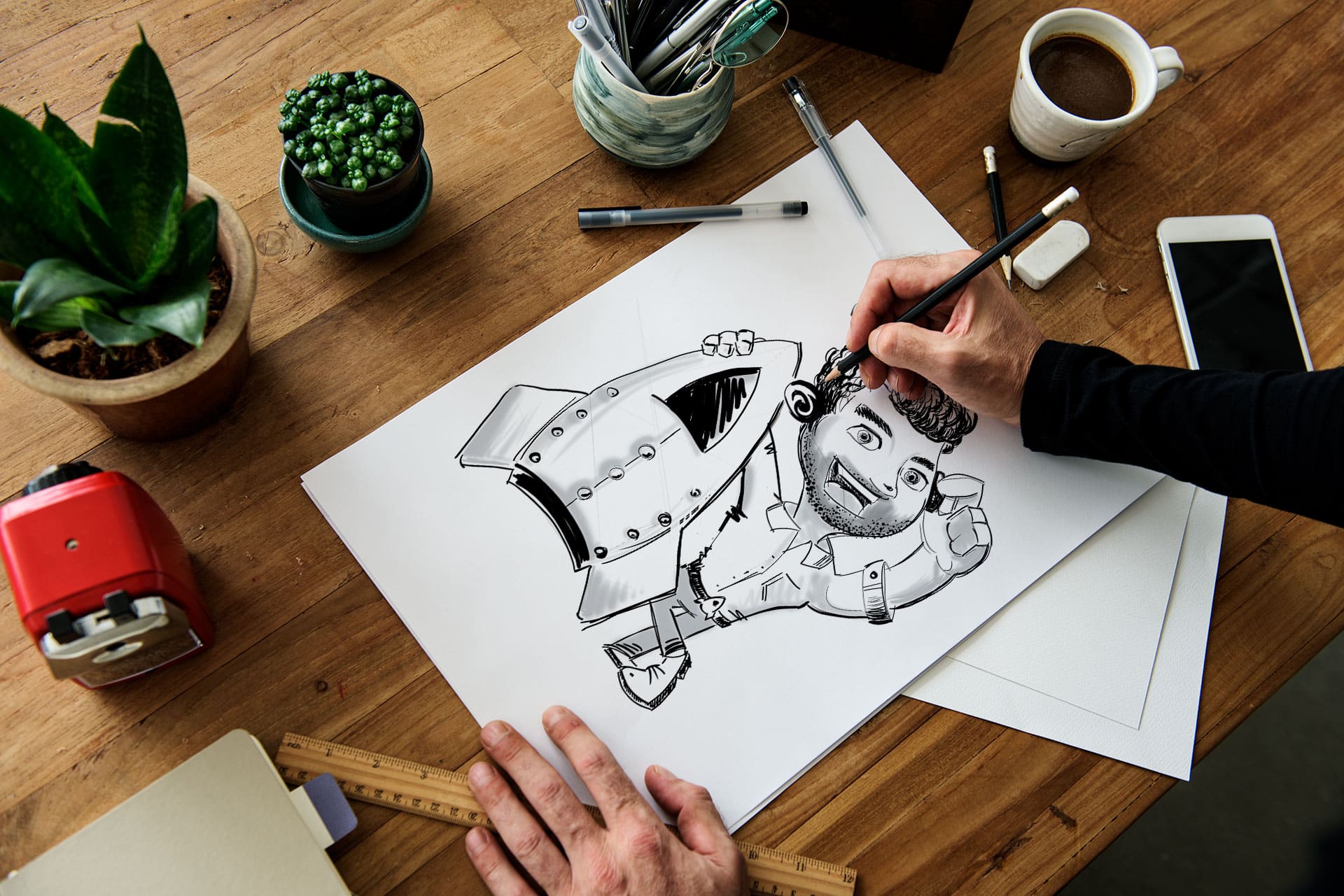 Brand Mascot Rare Rockets Craig Sketch