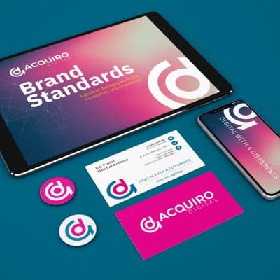 Acquiro, Brand Creative Design Service, brand guidelines