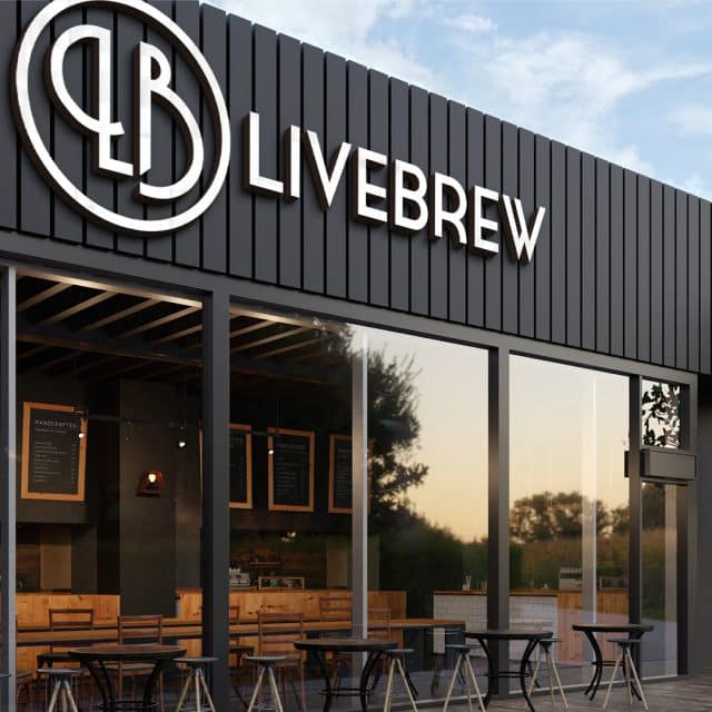 LiveBrew Brand Design LiveBrew Bar Front