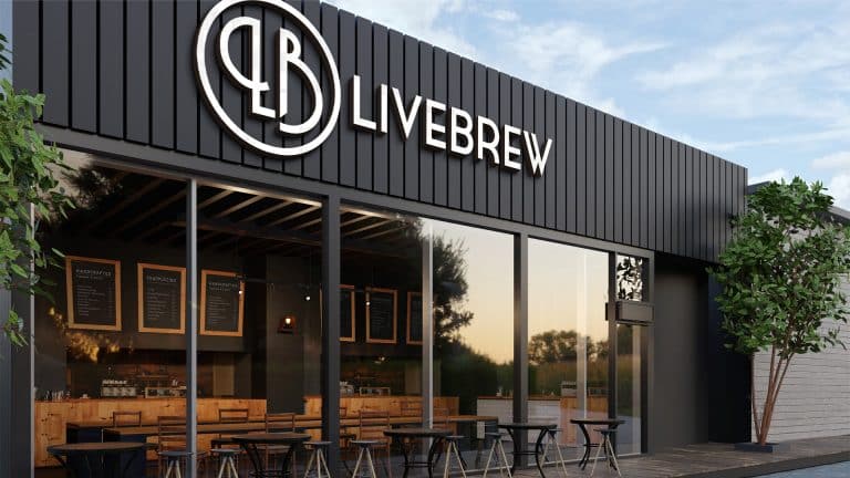 LiveBrew Brand Design LiveBrew Bar Front