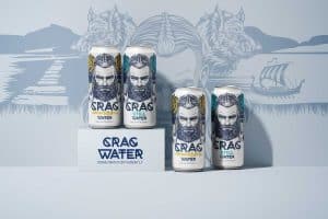 Crag Springwater On Plinths, Drinks Branding