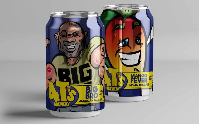 4T's Brewery Brewery Case Study Big Bro and Mango Cans