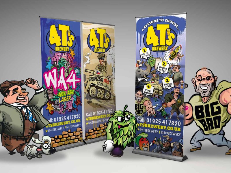 4T's Brewery Brewery Case Study Characters, exhibition stand design