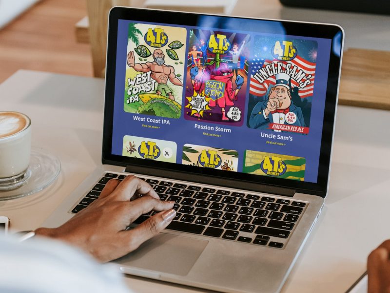 4Ts illustrations Brewery eCommerce Websites, digital services 4Ts illustrations Brewery eCommerce Websites, digital services