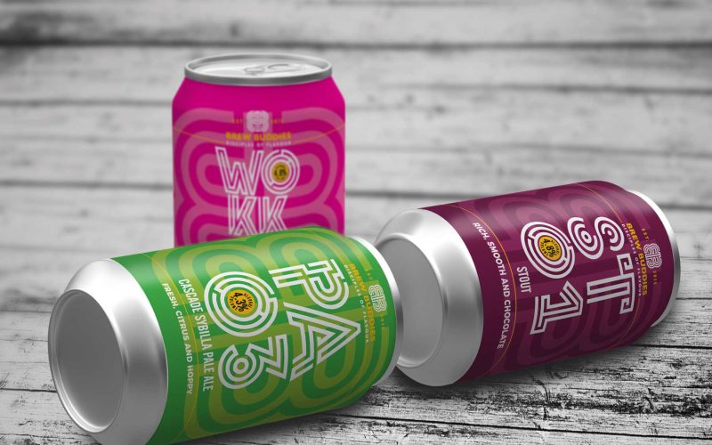 Brew Buddies Cans Mockup, Brewery Services