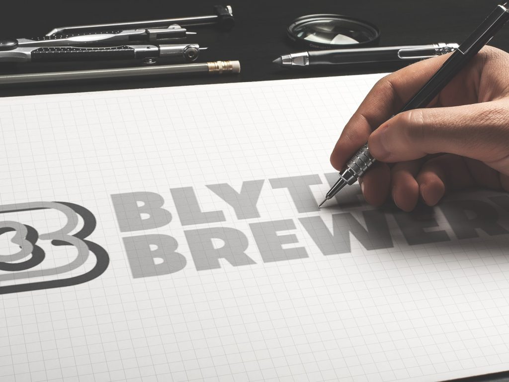 Blythe Case Study Visuals, logo design