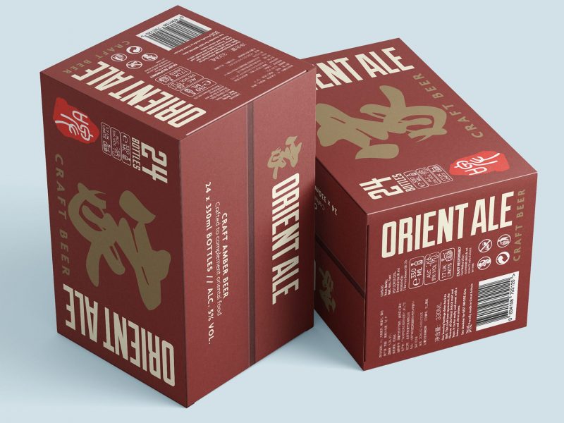 Orient Ale, Beer Packaging Design, Beer Packaging, Brewery Services
