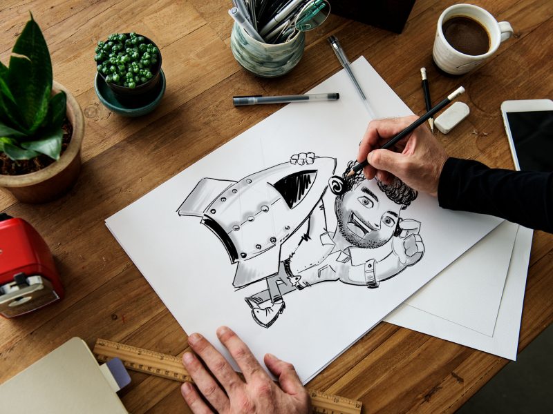 new Brand identity for Rare Rockets, commercial illustration