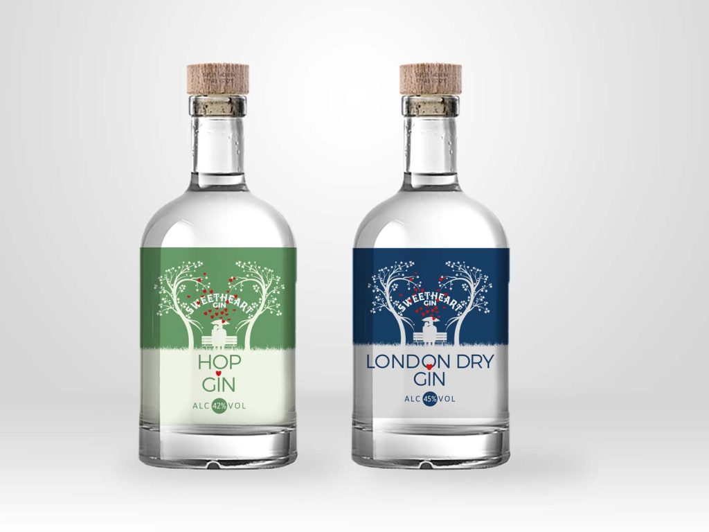 sweetheart gin, Drinks Branding